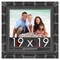 19x19 Wide Bamboo Picture Frame with UV-Resistant Acrylic & Acid Free Backing, Available in 4 Finishes - Brown, Black, Silver, and Natural